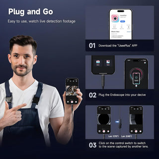 Sakerplus® Endoscope Camera Hd Waterproof Inspection