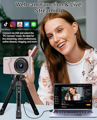 Sakerplus® 4K Dual Lens Vlogging Camera