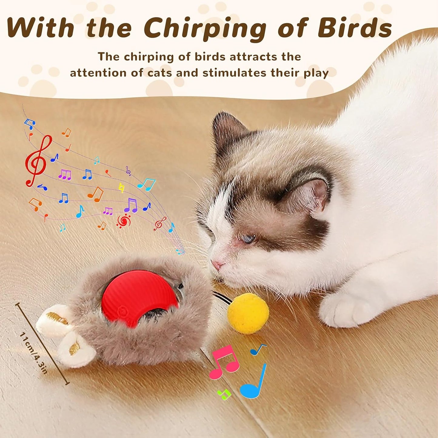 Sakerplus® Interactive Cat Toy Ball For Indoor Cats