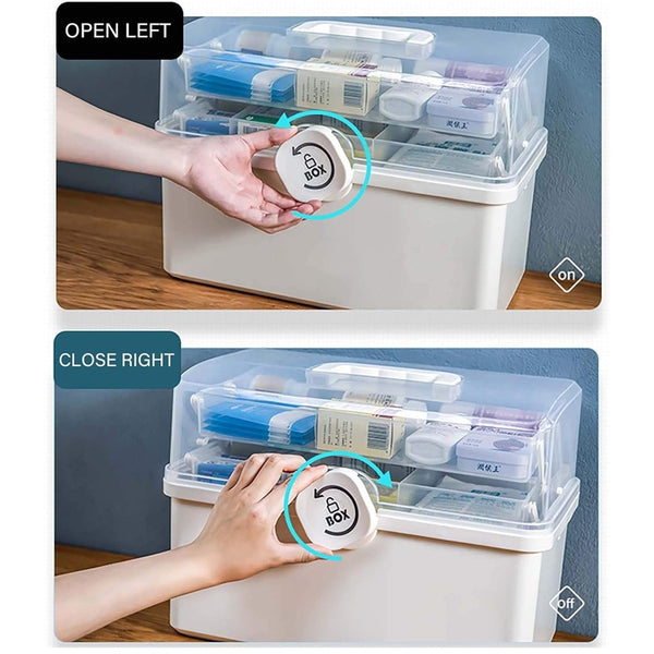 Sakerplus® Portable Three Tier Craft Storage Box