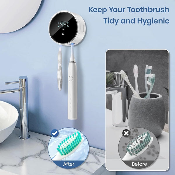 Sakerplus® Upgraded UV Toothbrush Sanitizer Holder