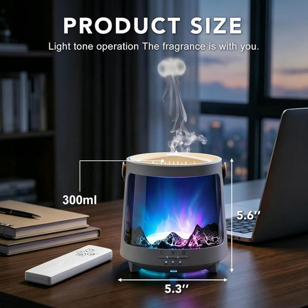 Sakerplus® Jellyfish Flame Essential Oil Diffuser