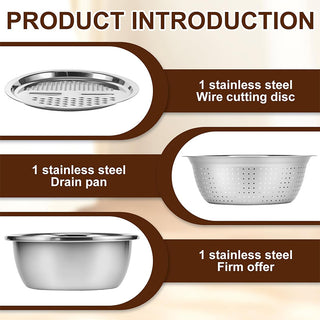 Sakerplus® Multifunctional Stainless Steel Basin With Grater