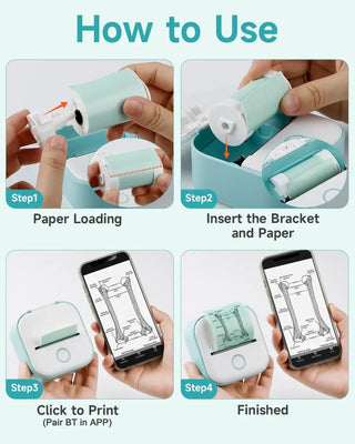 Sakerplus® Portable Mini Thermal Printer For Students