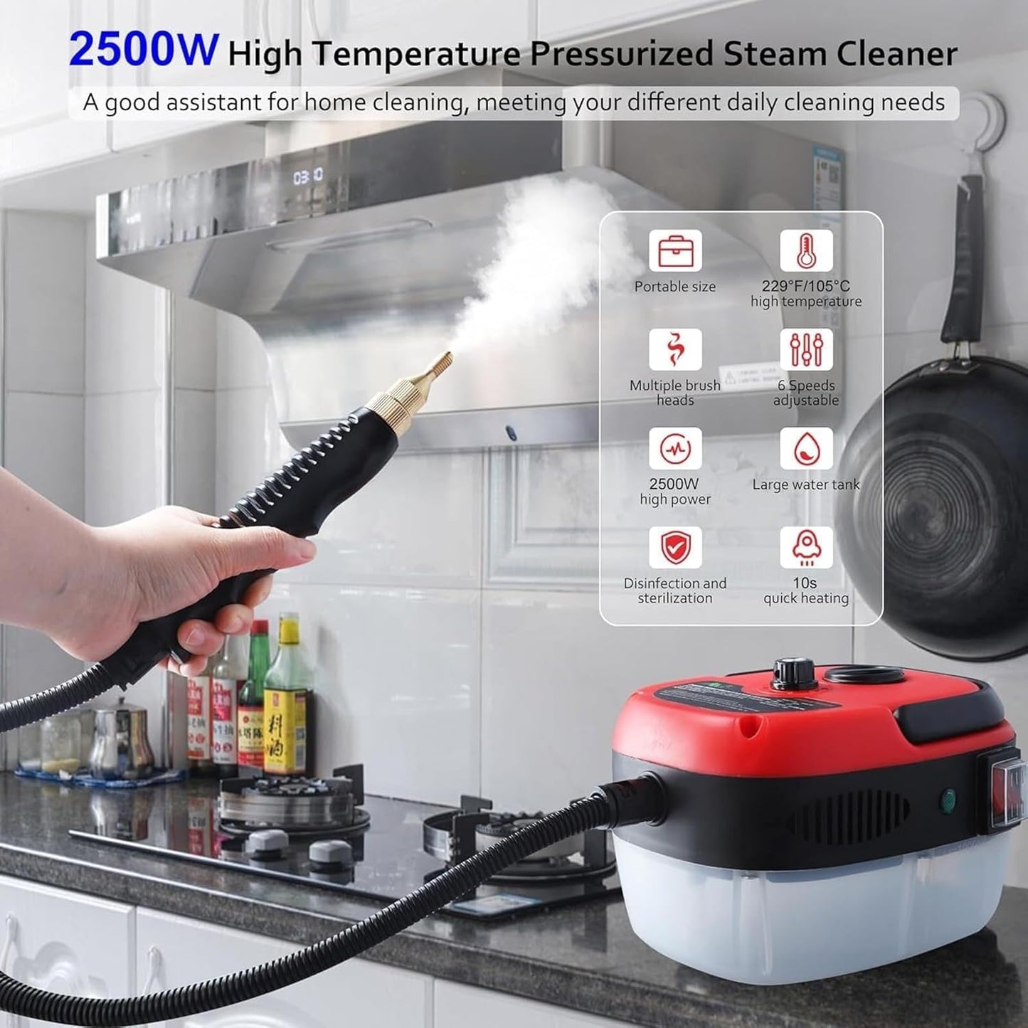Sakerplus® Handheld Steam Cleaner