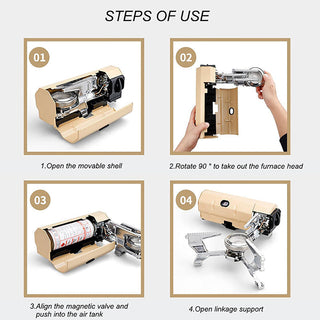 Sakerplus Foldable Butane Camping Stove