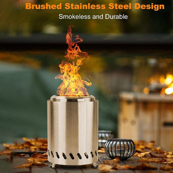Sakerplus® Portable Smokeless Tabletop Firepit