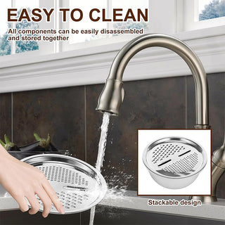 Sakerplus® Multifunctional Stainless Steel Basin With Grater