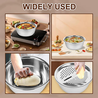 Sakerplus® Multifunctional Stainless Steel Basin With Grater