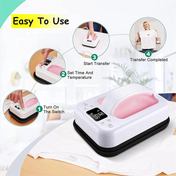 Sakerplus® Portable Digital Mini Heat Press Machine