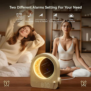 Sakerplus Sunrise Alarm Clock With White Noise