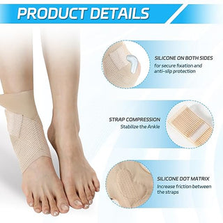 Sakerplus® Adjustable Compression Ankle Support Sleeves