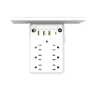 Sakerplus® Multi-plug outlet with night light