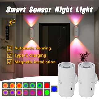 Sakerplus® Magnetic Rechargeable Color-Changing Sconce