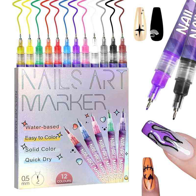 Sakerplus® Nail Art Pens Drawing Set