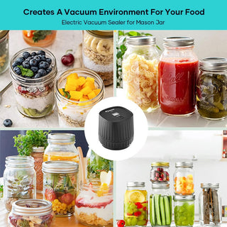Sakerplus® Electric Mason Jar Vacuum Sealer Kit