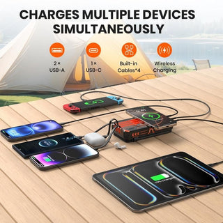 Sakerplus® Wireless Portable 30000 Solar Charger Power Bank