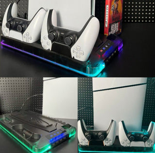Sakerplus® Charging Base Cooling Bracket for Dual PS5 Controller