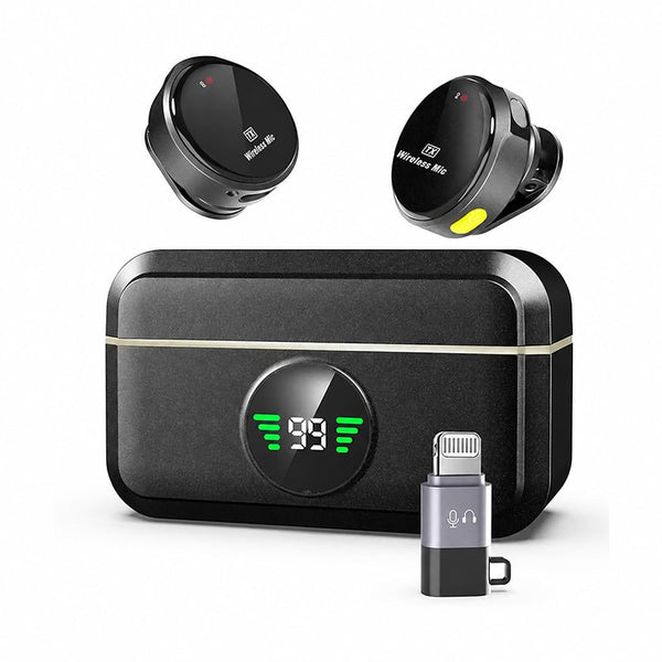 Sakerplus® Wireless Lavalier Microphone With Charging Case