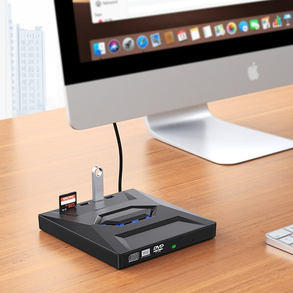 Sakerplus® 7-in-1 External USB DVD Drive & Blu-ray Player