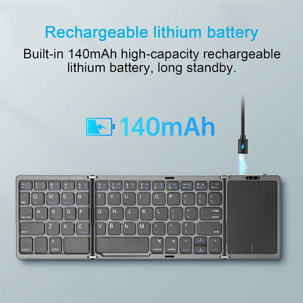 Sakerplus® wireless Bluetooth Keyboard with Touchpad