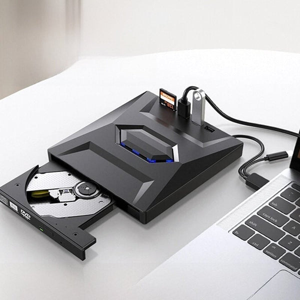 Sakerplus® 7-in-1 External USB DVD Drive & Blu-ray Player