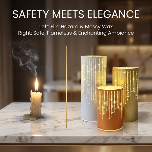 Sakerplus® Starry Night Flameless LED Candle Set