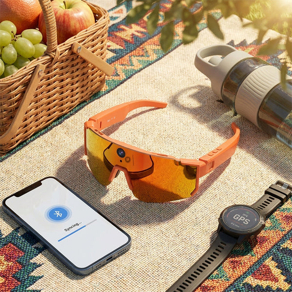 Sakerplus® Smart Cycling Camera Bluetooth Glasses