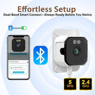 Sakerplus® 2K Dual Band Window Security Camera