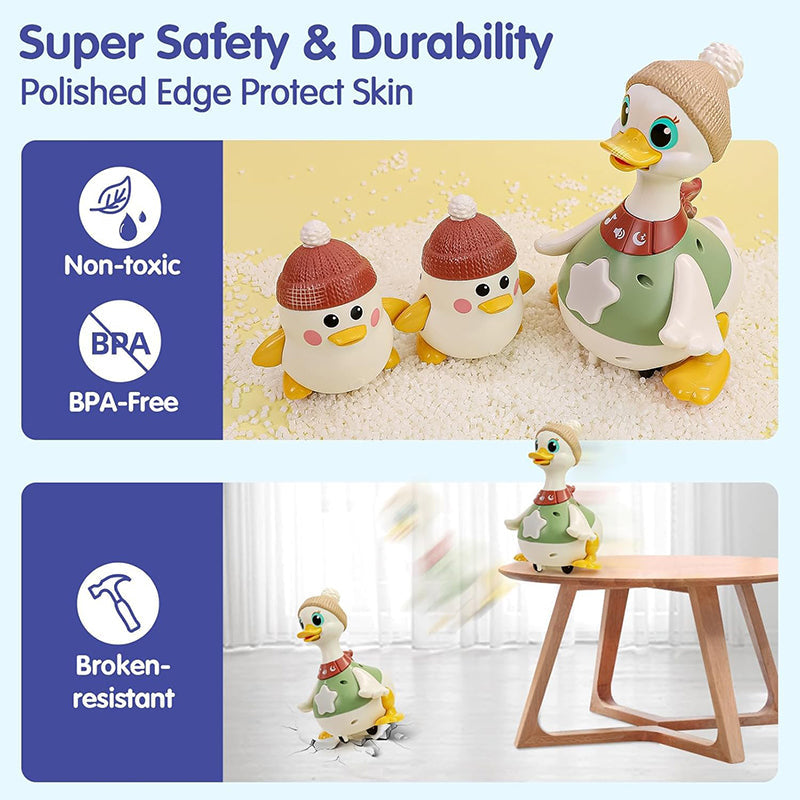 Sakerplus Musical Dancing Duck Toy Set For Babies