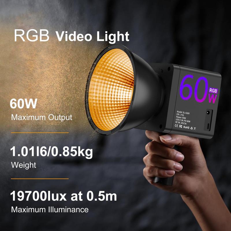 Sakerplus Portable RGB Studio Lighting for Vlogs