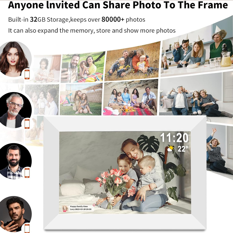 Sakerplus® Smart WiFi Digital Photo Frame