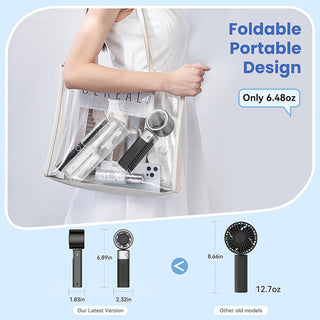 Sakerplus Foldable USB Rechargeable Handheld Fan