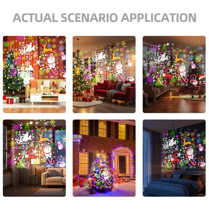 Sakerplus® Holiday Snowflake LED Projector Lights