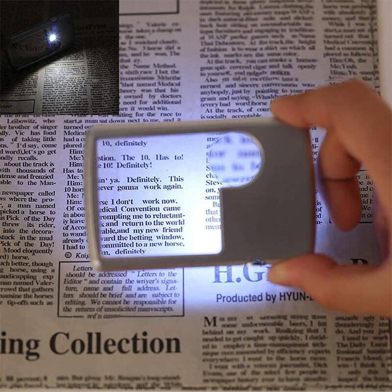 SAKER LED Card Type Magnifier for Reading
