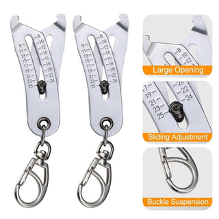 Sakerplus Thread Size Checker Keychain