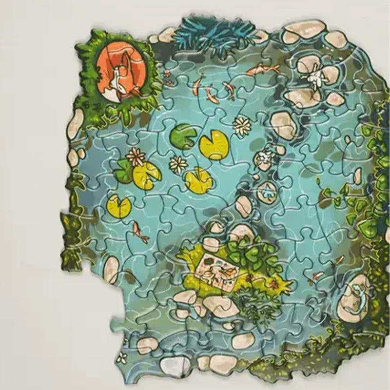 Sakerplus® Edgepiece Puzzle summer day on the river