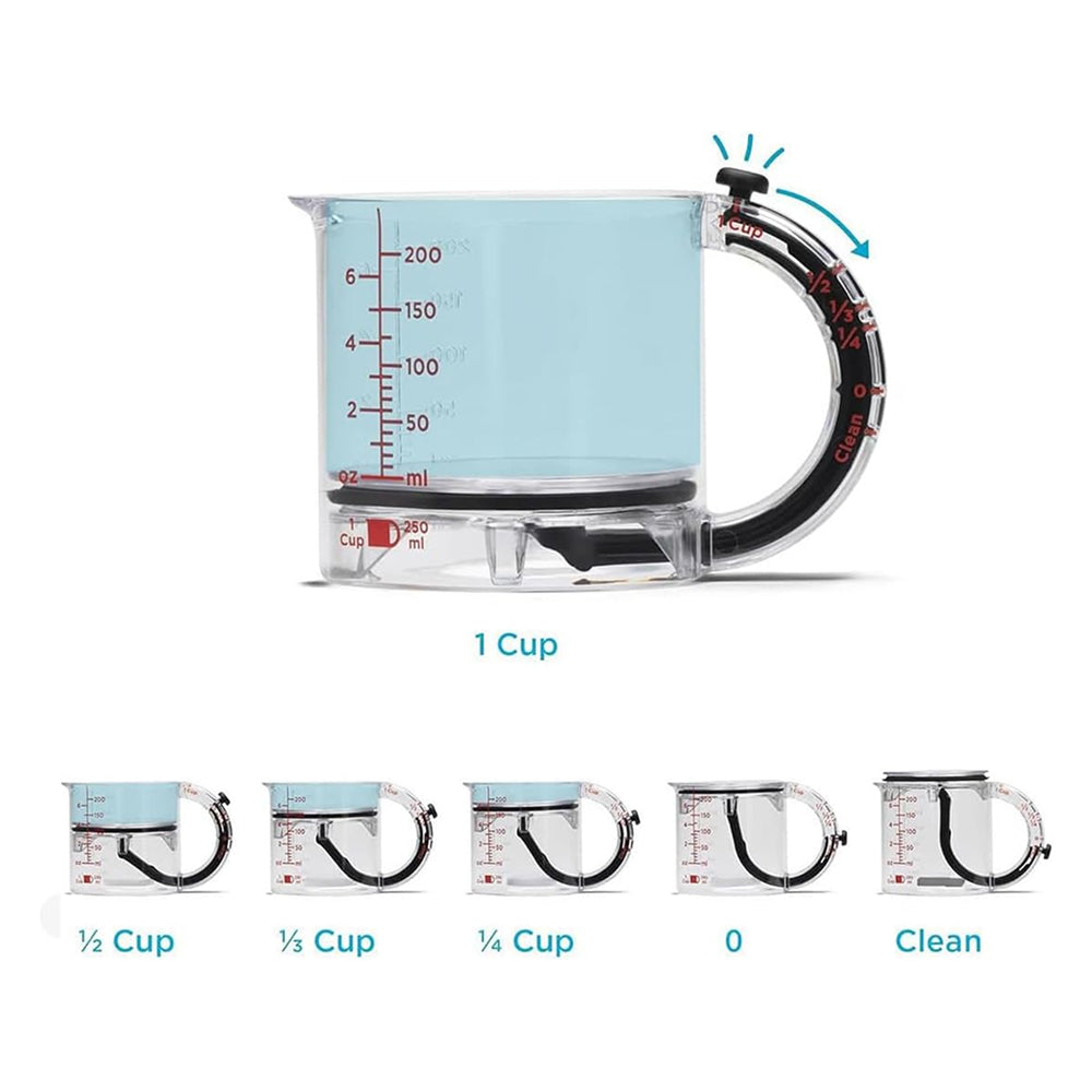 Sakerplus Adjustable Multi-Functional Measuring Cup