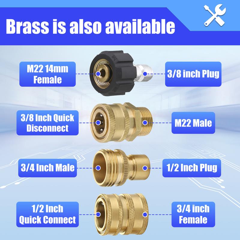 Sakerplus Pressure Washer Adapter Set