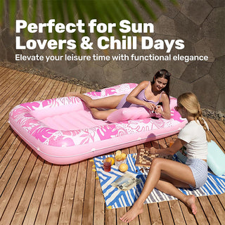 Sakerplus® Extra Large Inflatable Sunbathing Pool Lounger