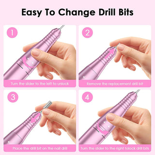 Sakerplus High-Speed Cordless Nail Drill Kit