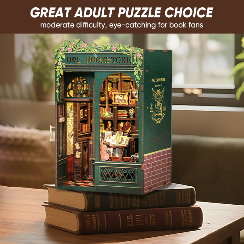 Sakerplus Mini Bookstore DIY Kit Decor