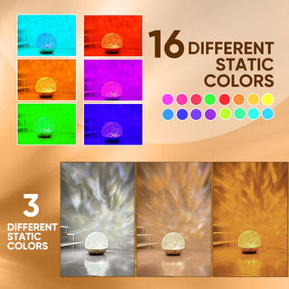 SAKER® Water Wave Dynamic Projection Atmosphere Lamp