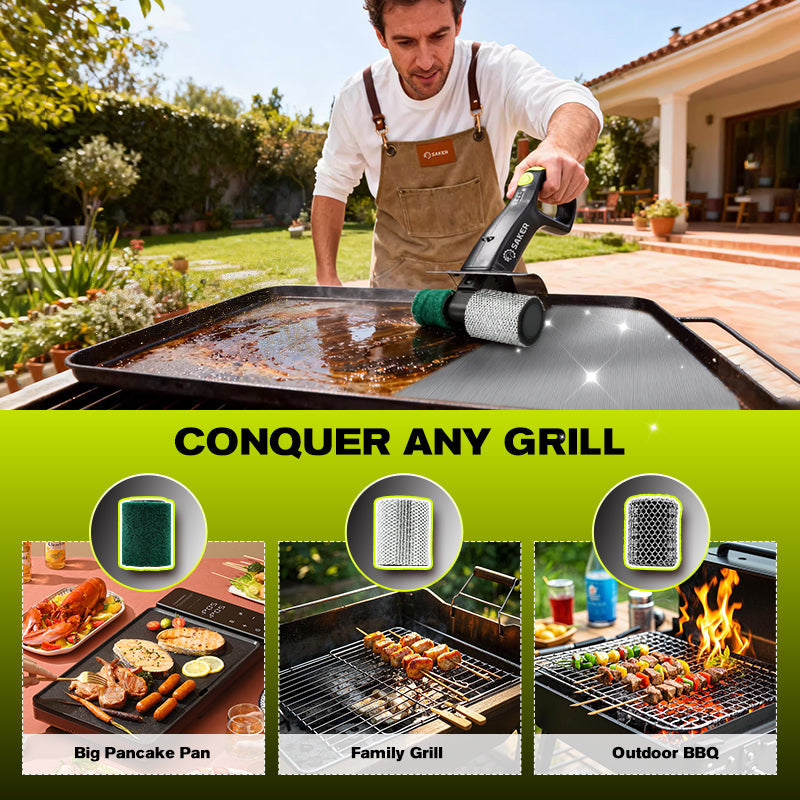 Saker® Electric Grill Brush for Outdoor Grill