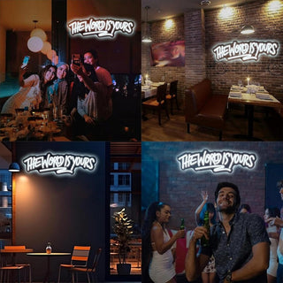 Sakerplus® The World Is Yours Neon Sign