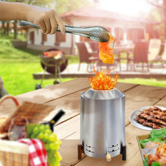 Sakerplus Tabletop Stainless Steel Fire Pit