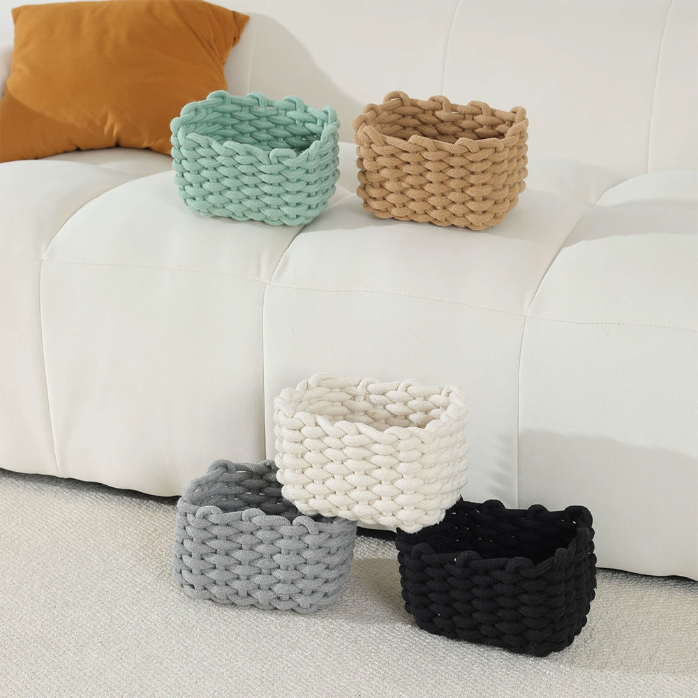 Sakerplus® Macrame Woven Storage Basket Set