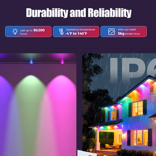 Sakerplus Smart RGB Outdoor Lights for Decor
