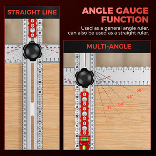 SAKER® 4 in 1 Drilling Positioning Ruler