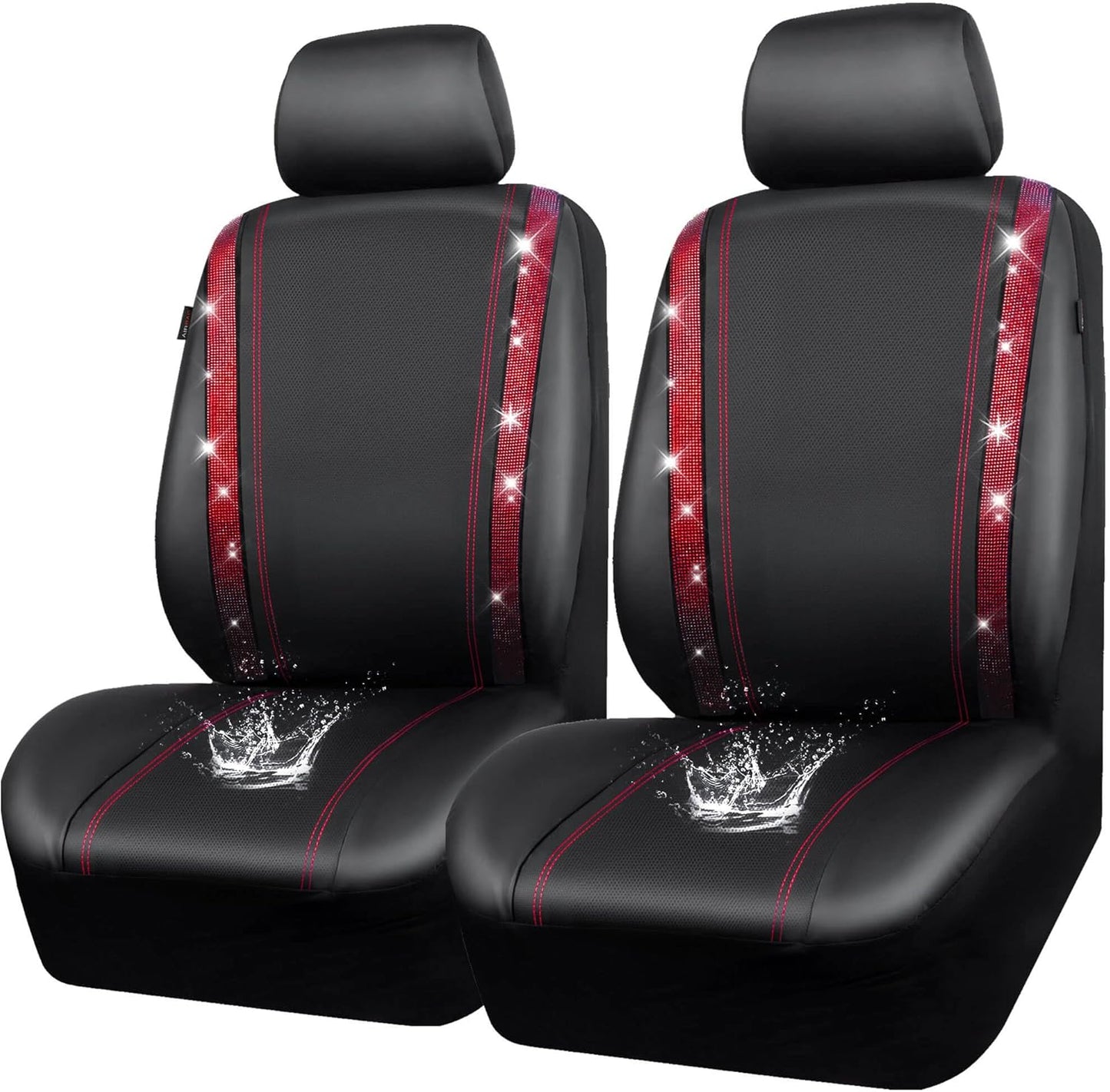Sakerplus® Luxury Leather Bling Car Seat Covers